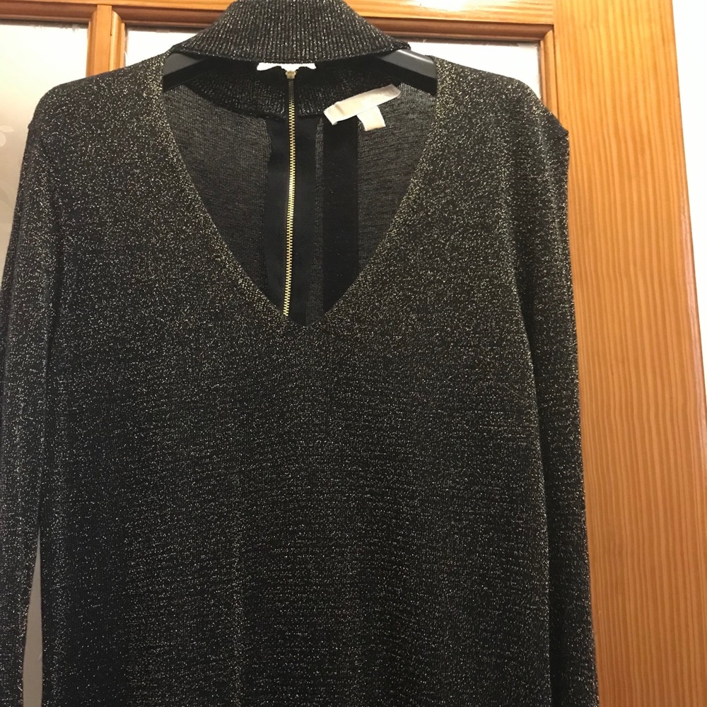 MK Michael Kors Metallic Sweater Dress